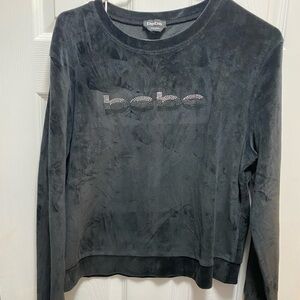 bebe velour top